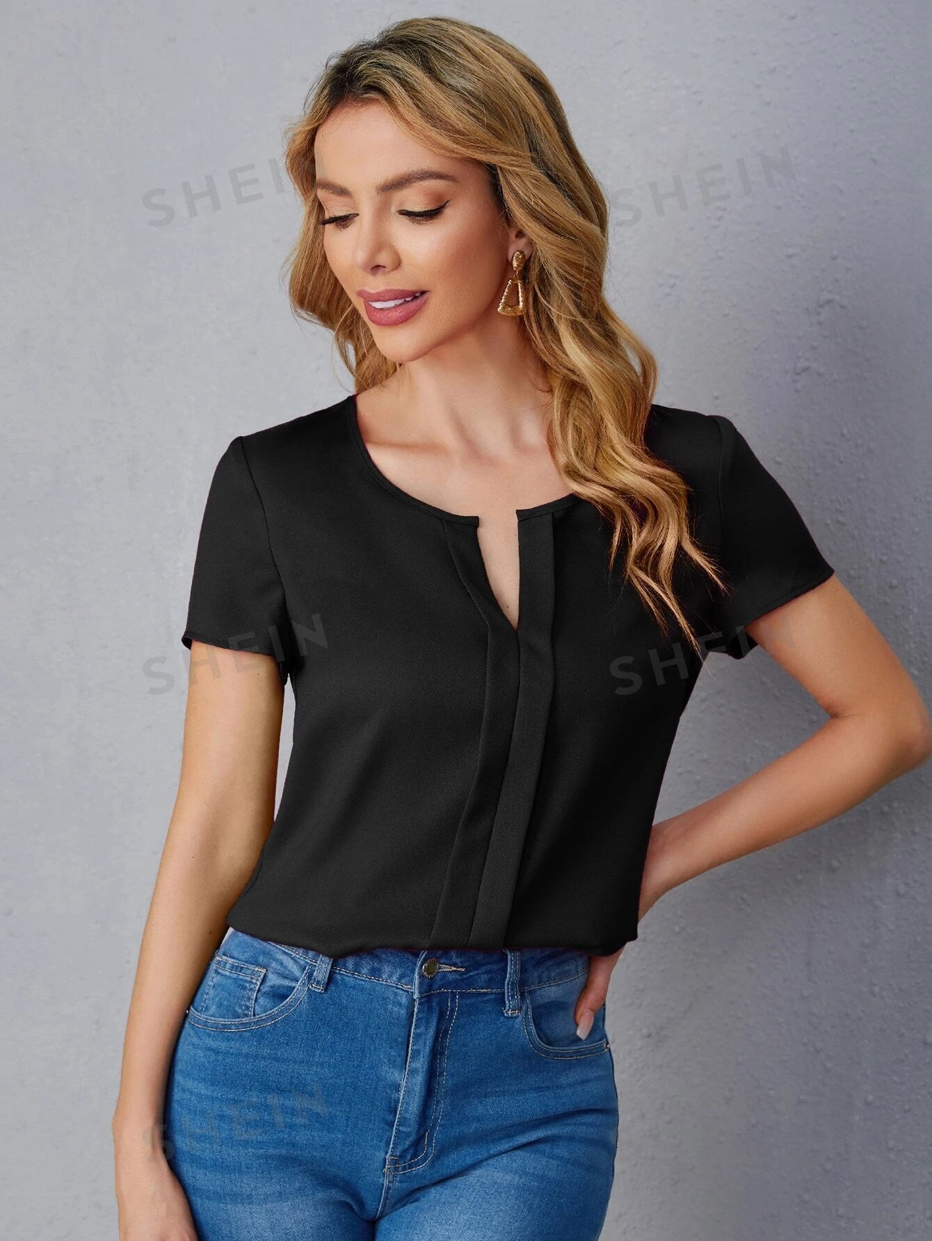 14448 1a-114 Blusa Unicolor 1 Pza
