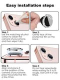 5526 a08-10 Dos piezas Protector de lentes con diseño de diamante de imitación ojo de águila cámara compatible con iPhone