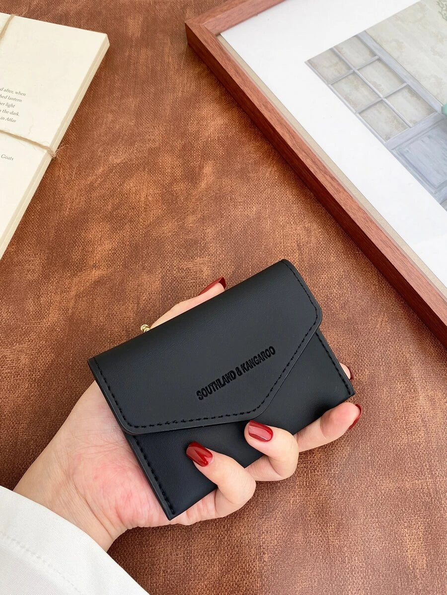 10146 1c-015 Cartera Pequeña Con Estampado De Letras