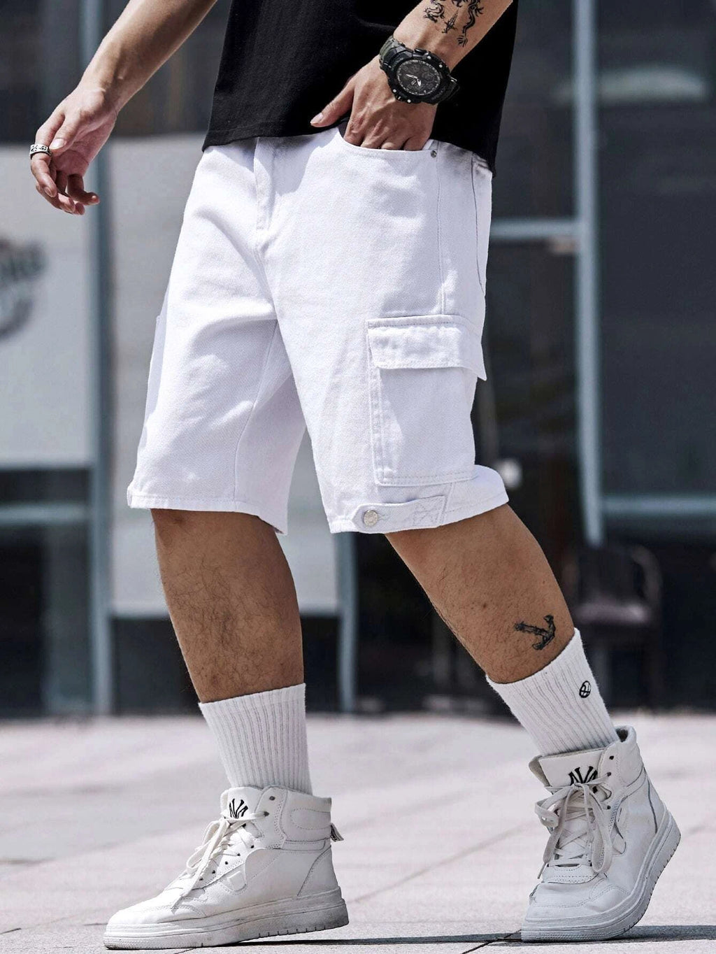 17349 1a-068Shorts en mezclilla 1 Pza