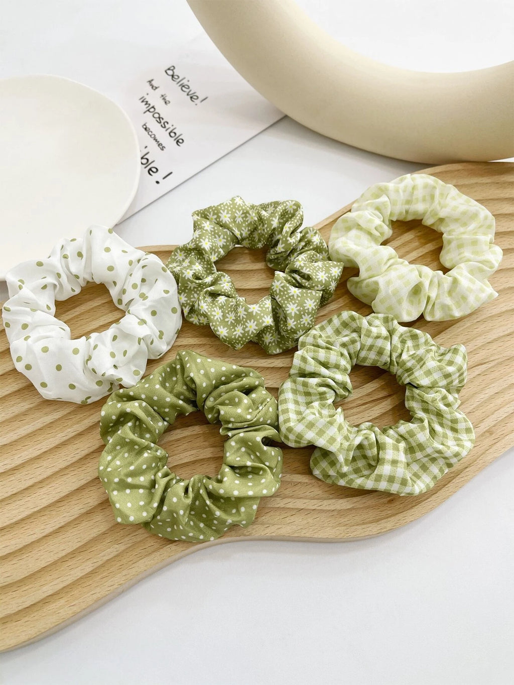 5791 Ofertas Set 5 Pzas Coletero con estampado floral de lunares