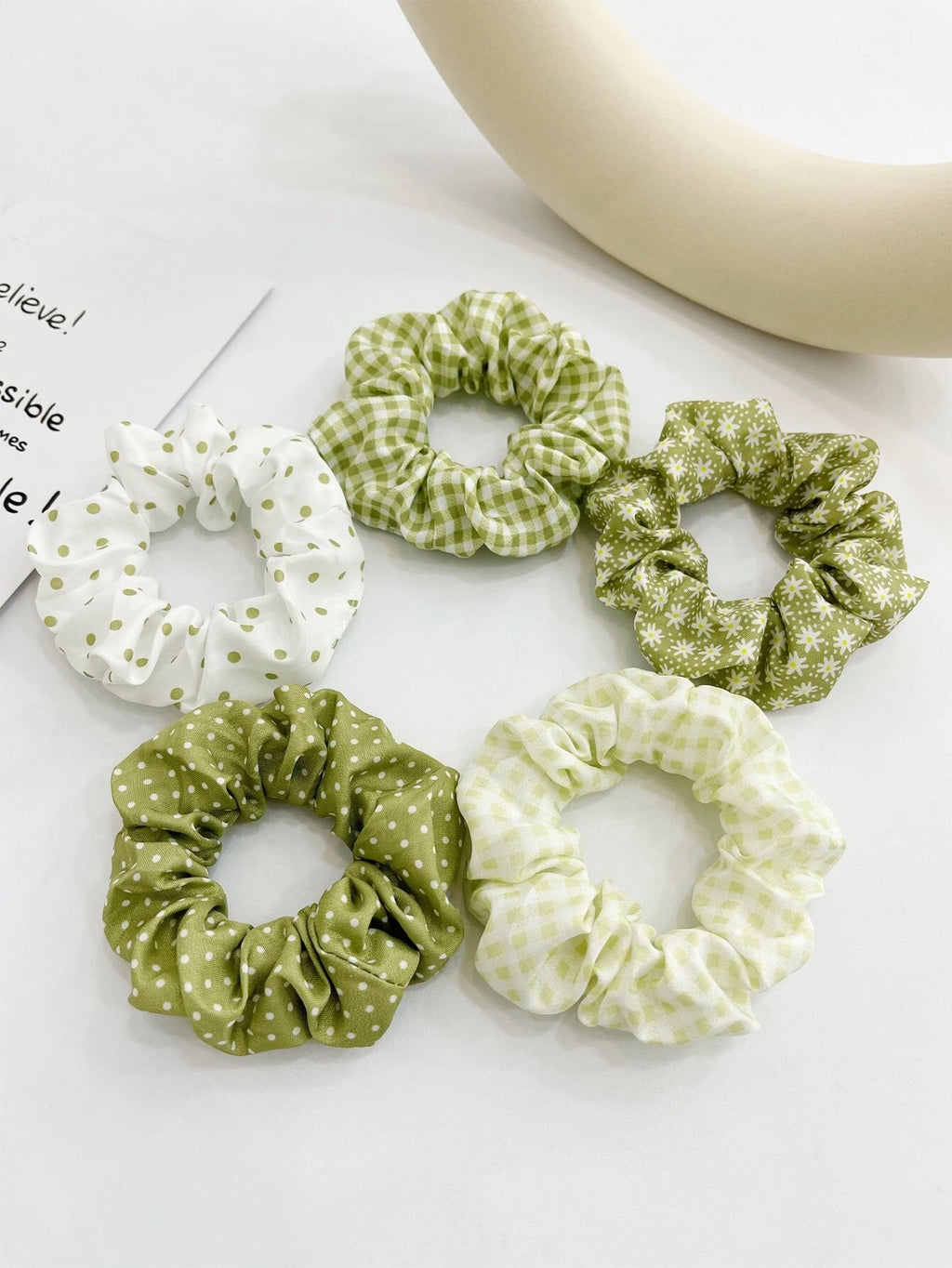 5791 Ofertas Set 5 Pzas Coletero con estampado floral de lunares