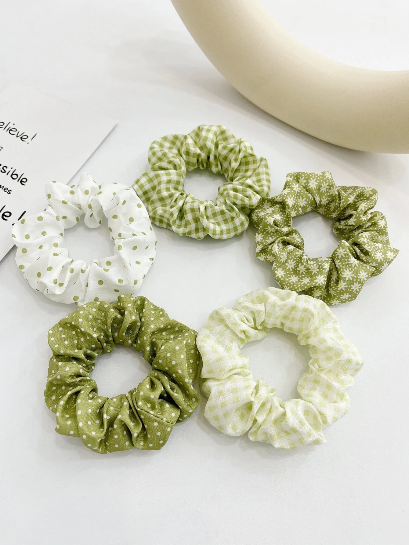 5791 Ofertas Set 5 Pzas Coletero con estampado floral de lunares