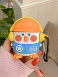 6415 1b-01-13 Funda compatible con Airpods de pato de dibujos animados