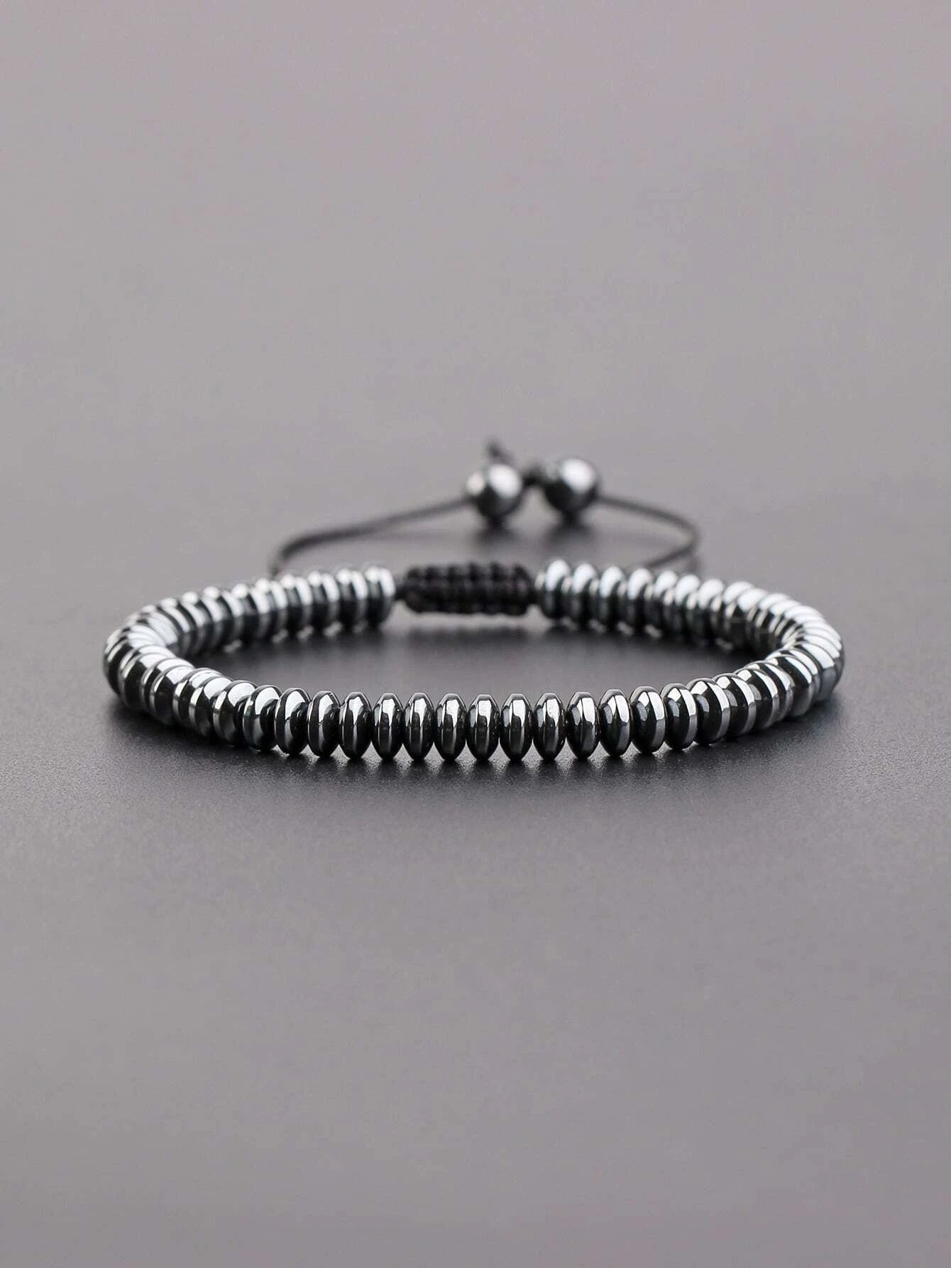 9587 b01-31 Pulsera de cuentas minimalista de moda y popular para hombres para regalo de joyería y para una apariencia elegante