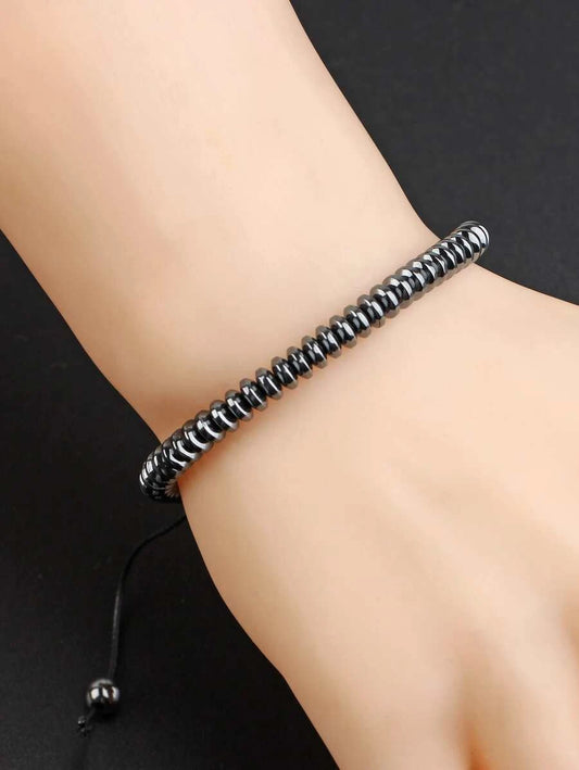 9587 b01-31 Pulsera de cuentas minimalista de moda y popular para hombres para regalo de joyería y para una apariencia elegante