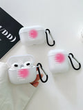 9888 2t-009 Funda compatible con Airpods con estampado de letra