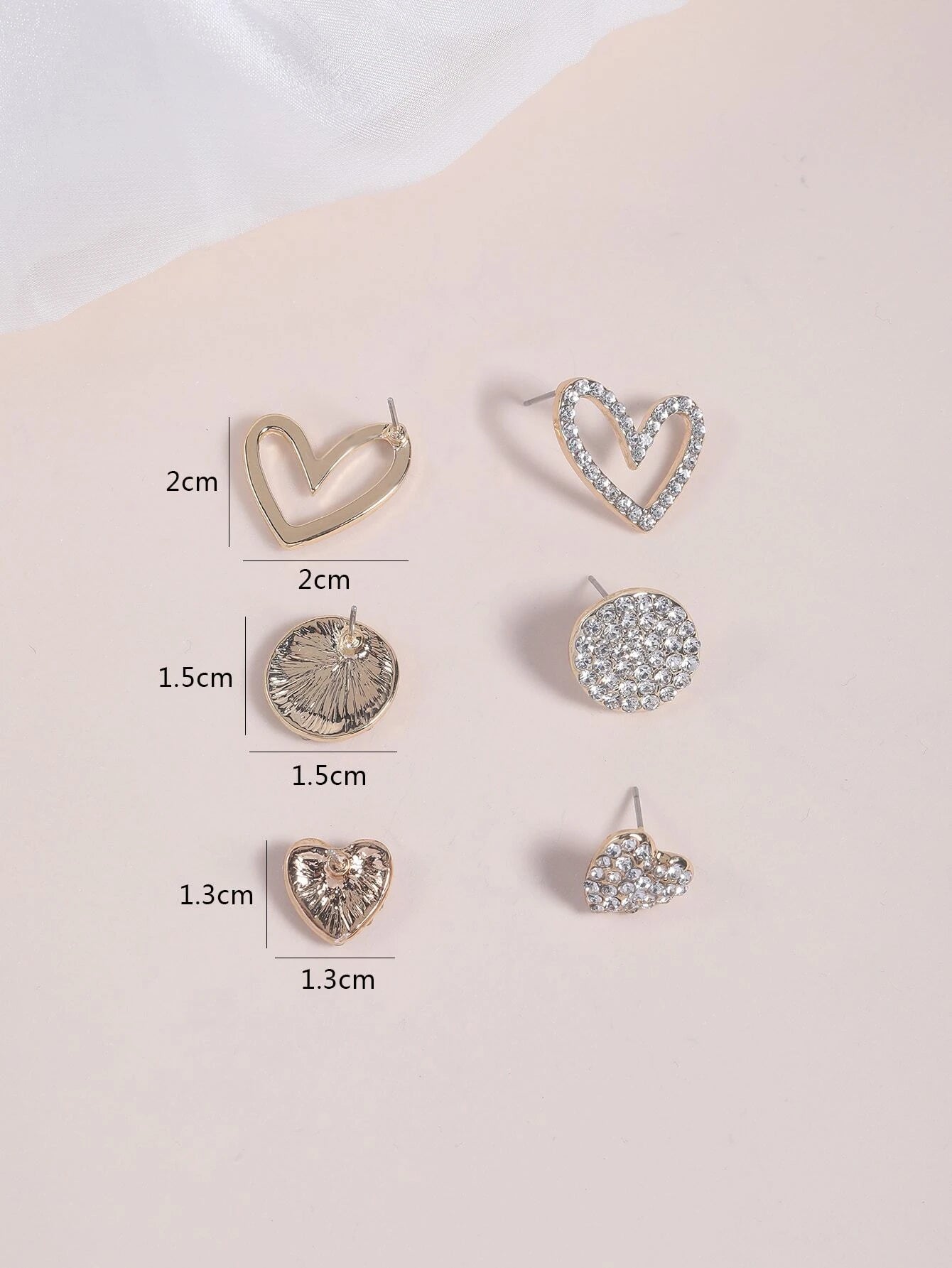 16082 2b-01-03 Pendientes Multidiseño 3 Pares