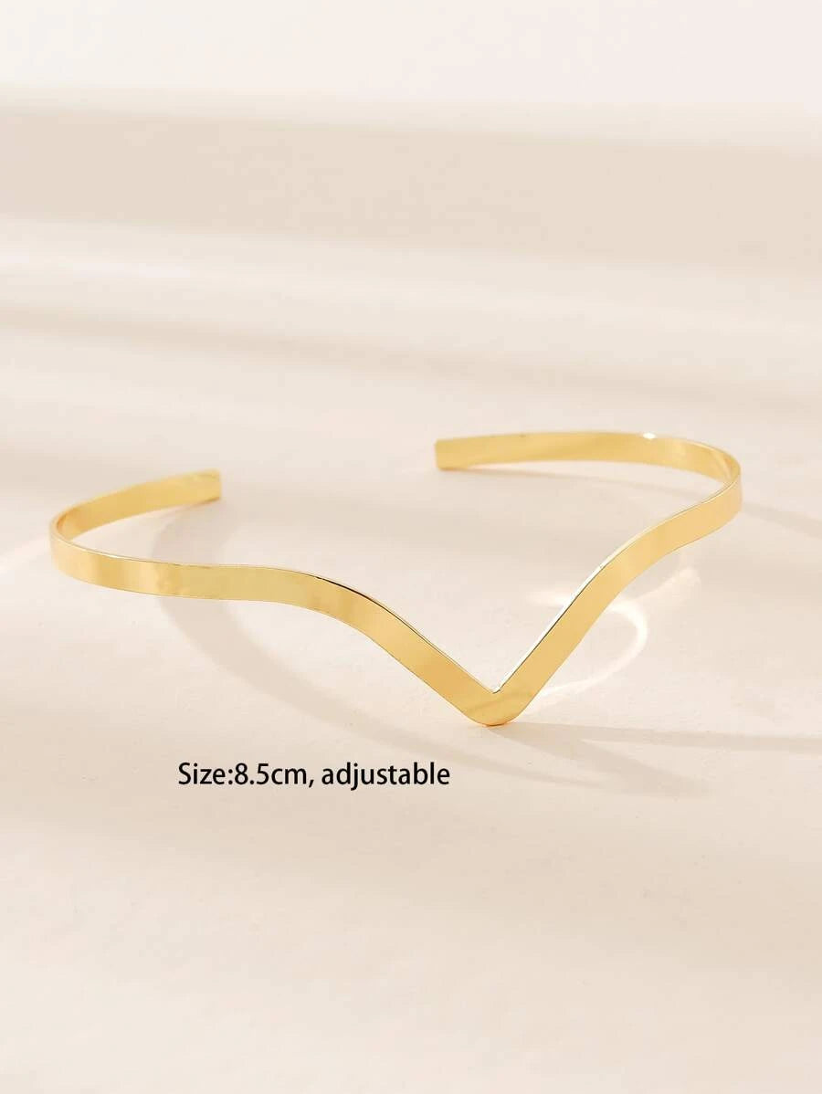 15153 1b-019 Brazalete unicolor estructurado
