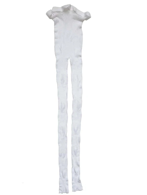 7252 2a-02-12 Pantimedias de malla ajustadas con patrón de corazón de moda blanco para mujer