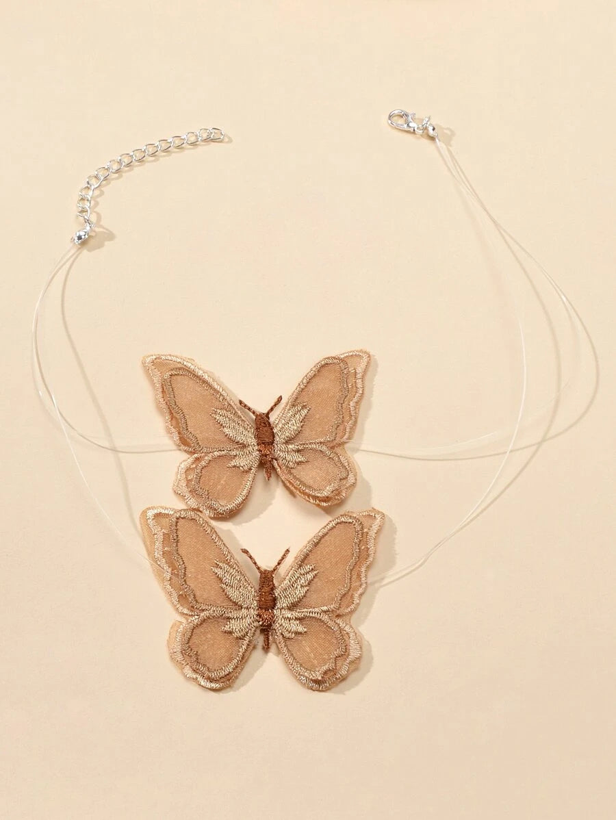 11648 1b-063 Collar con diseño de mariposa