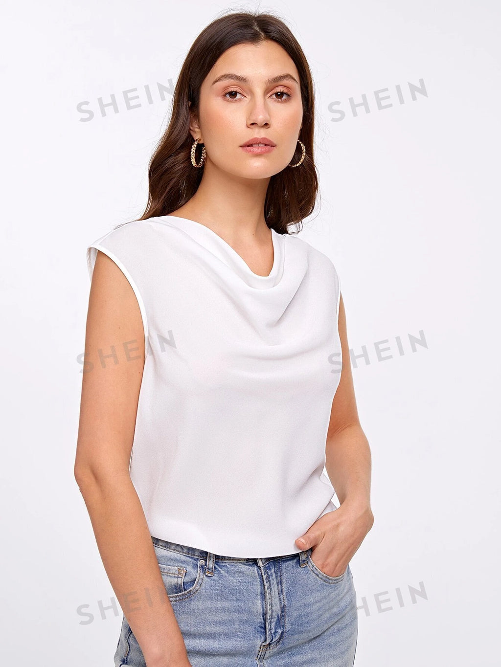 15889 1a-038 Blusa escote unicolor 1 Pza