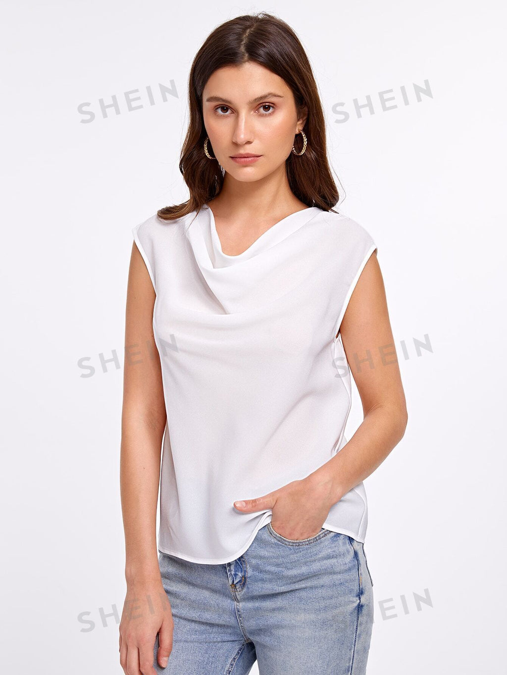 15889 1a-038 Blusa escote unicolor 1 Pza