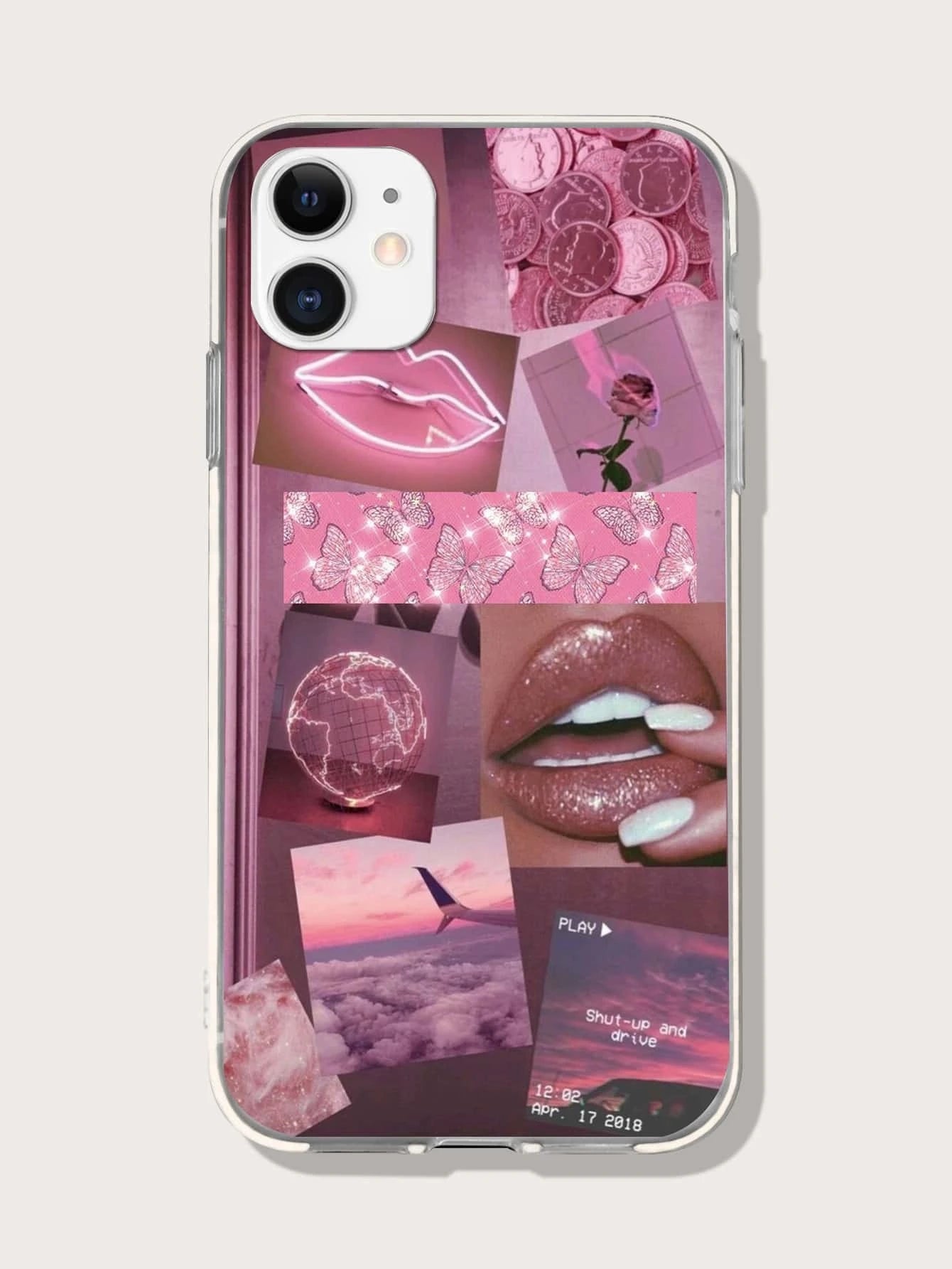 5259 2t-014 Funda para móvil collage estético