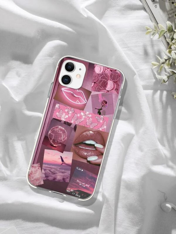 5259 2t-014 Funda para móvil collage estético