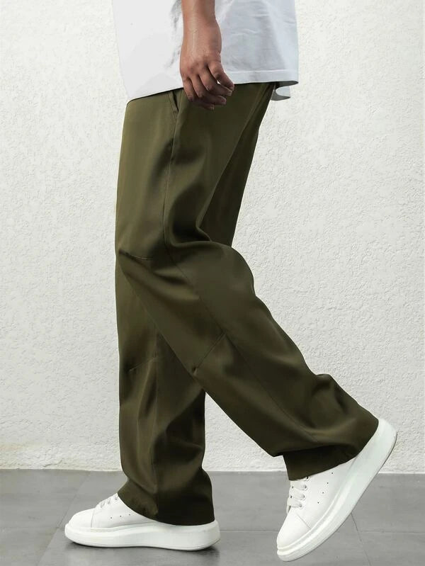 7079 1t-209 Pantalones de cintura con cordón para hombres