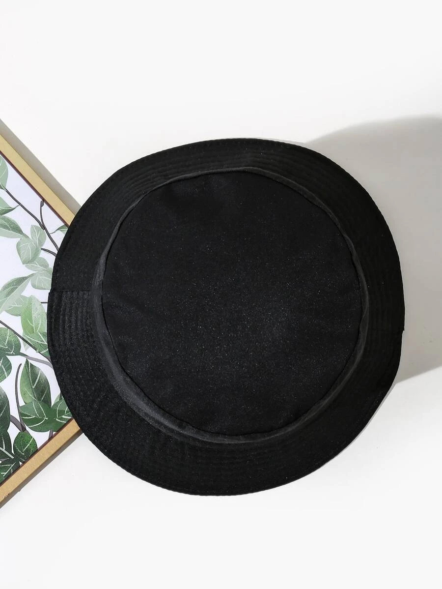 8809 1c-027 Hombres Sombrero cubo reversible unicolor