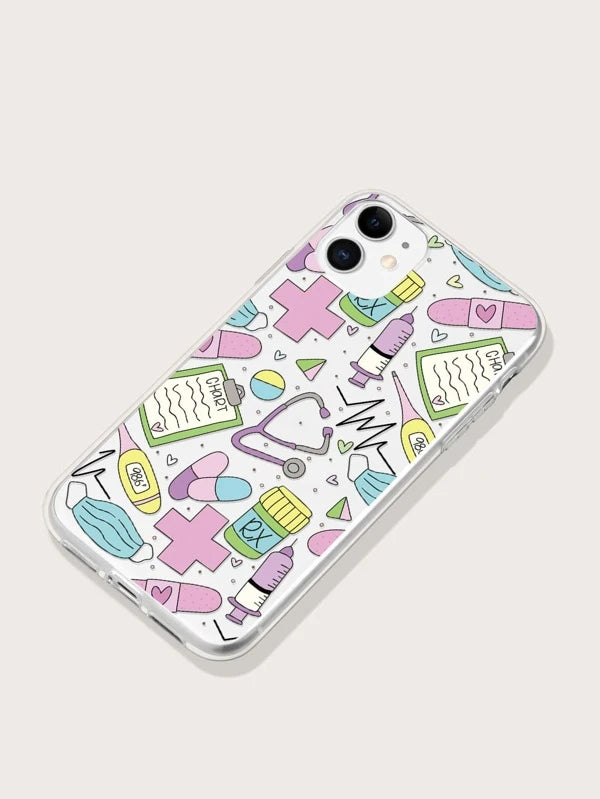 5261 2t-014 Caja impresa colorida del teléfono de los suministros médicos