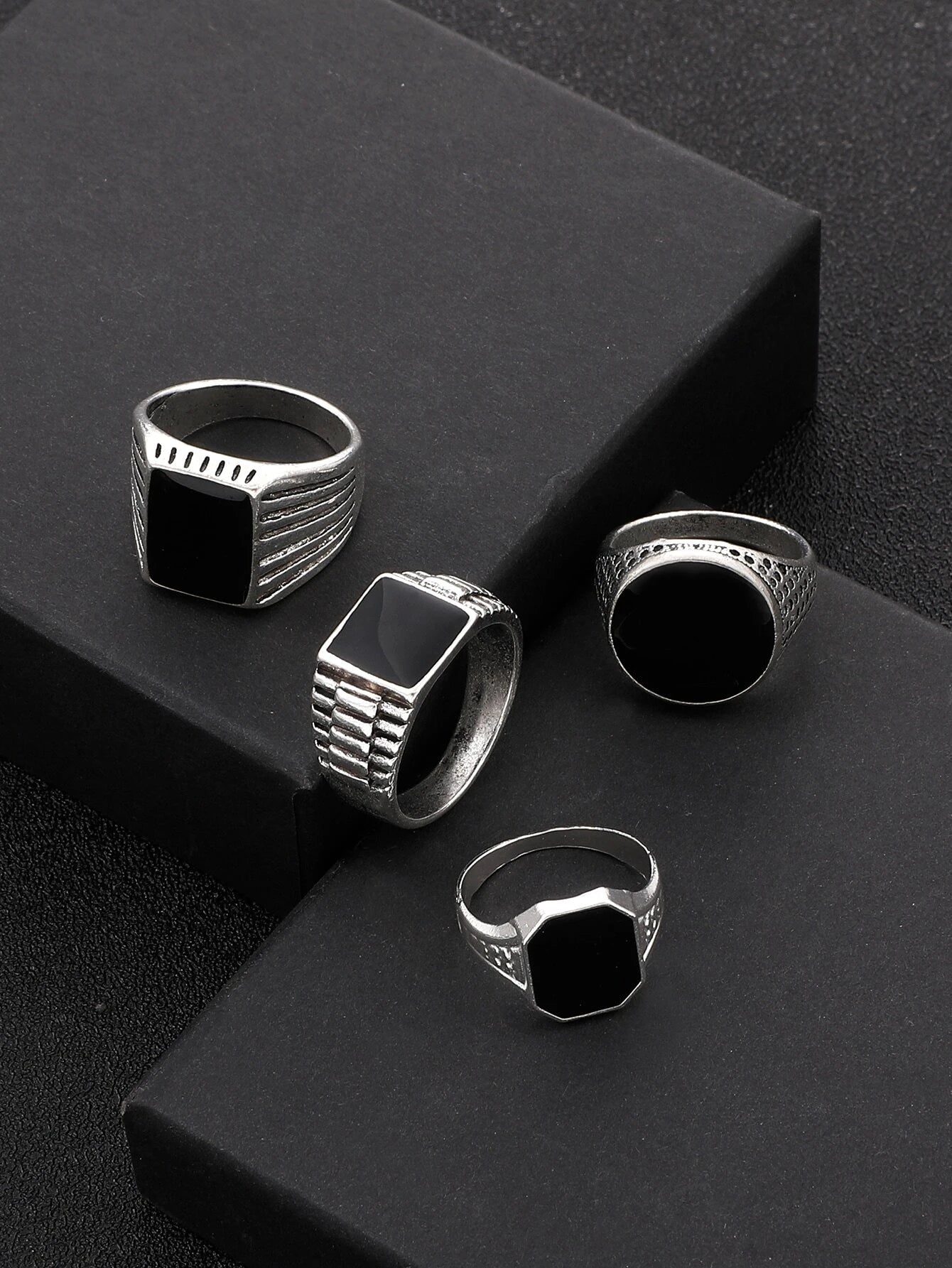 14967 1b-033 Anillo de diseño cuadrado 1 Pza