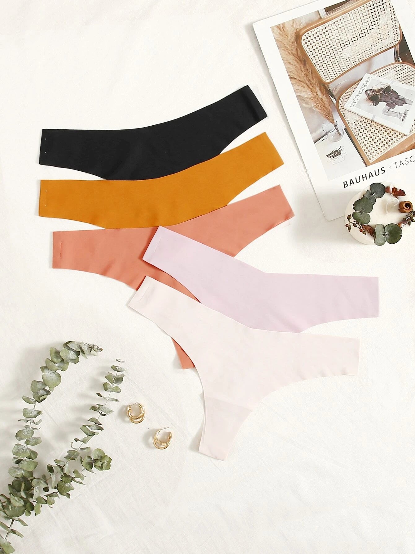 7665 a01-02 Set 5 piezas bragas invisible