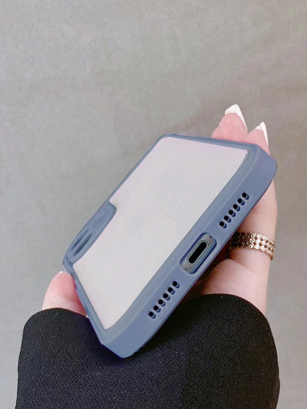 10191 2t-014 Funda compatible con iPhone marco en contraste