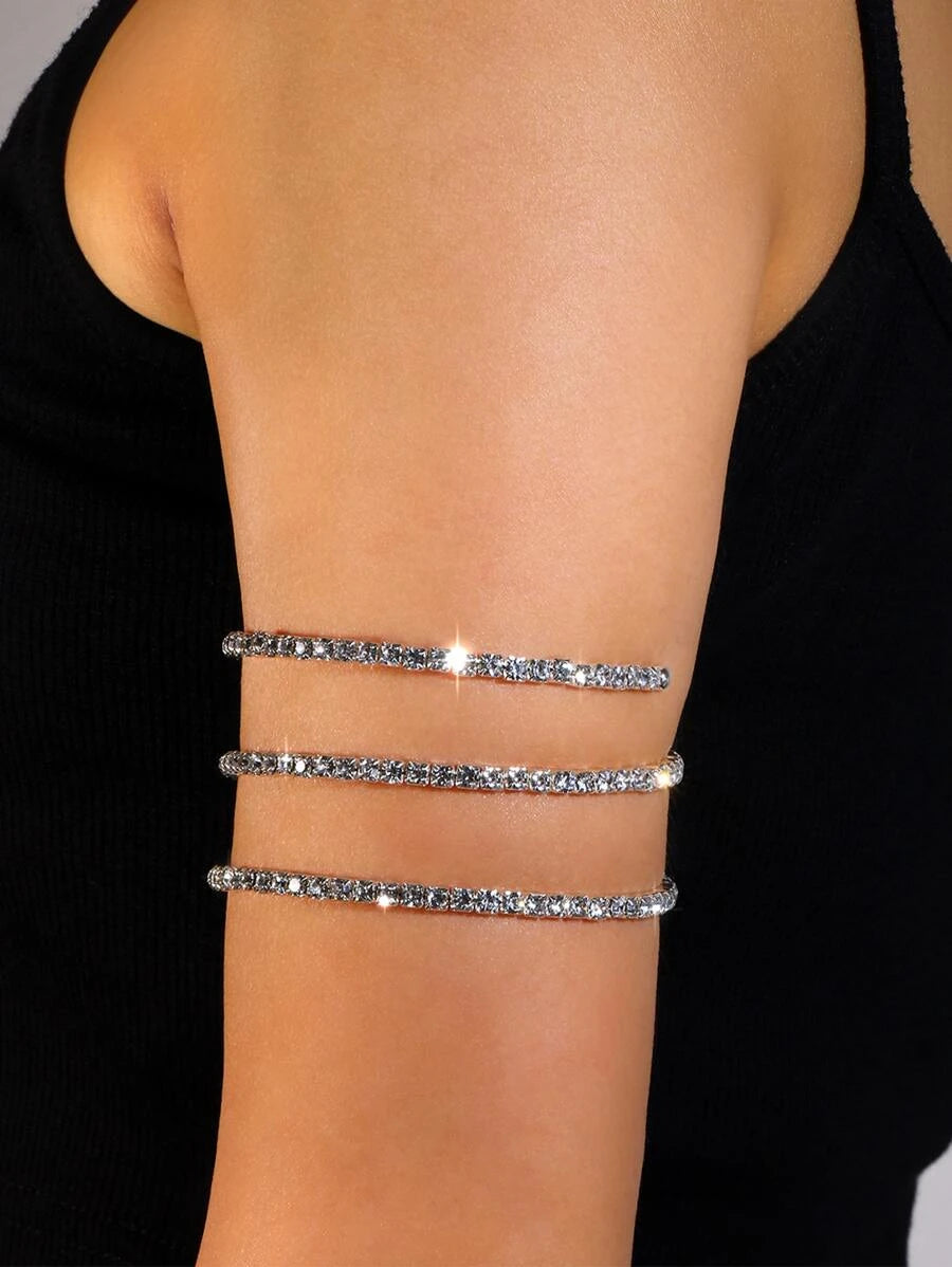 15157 1b-019 Brazalete con diseño de diamante de imitación