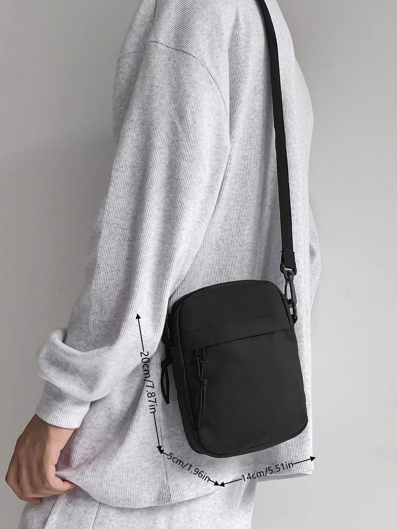 5289 1a-114 Bolso bandolera multifuncional para estudiantes de secundaria