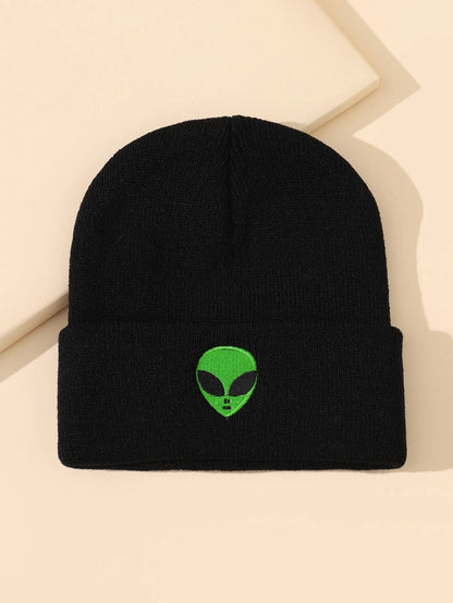 8811 1a-052 Gorro con bordado de extraterrestre puño