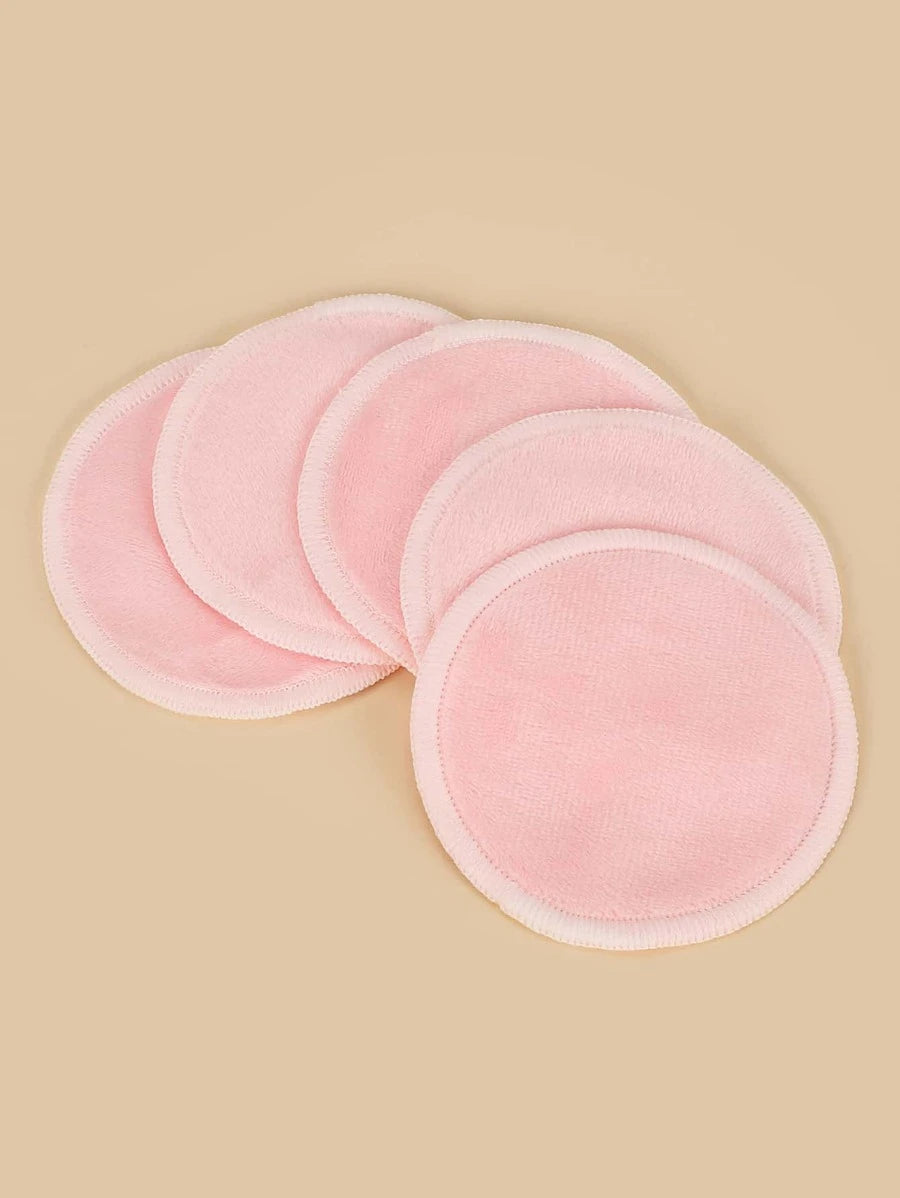 11390 1b-007 5 piezas Esponja de limpieza de maquillaje reutilizable con Bolsa de lavandería