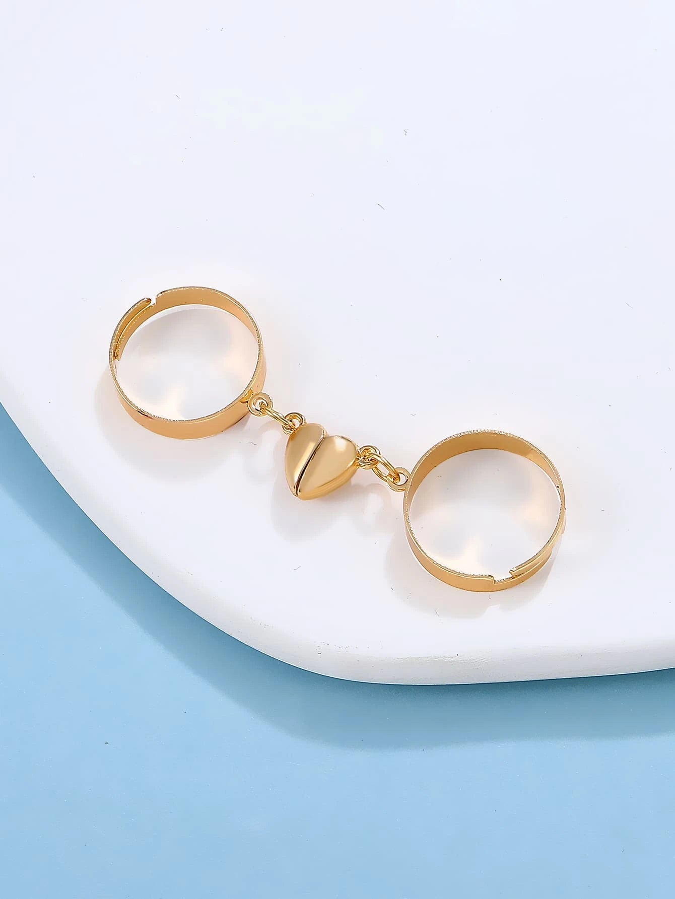 13248 1b-014 Anillo Magnético Con Forma De Corazón 2 Pzas