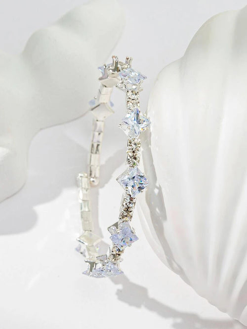 11416 1b-070 Pulsera con diseño de diamante de imitación