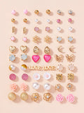 16081 2b-01-02 Pendientes Multidiseños 30 Pares