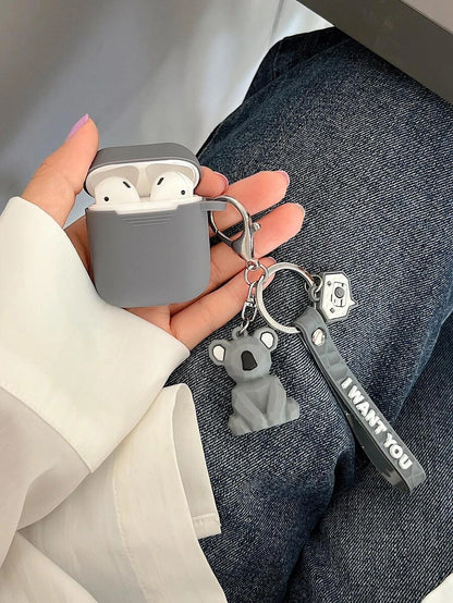 10743 2t-008 Estuche compatible con Airpods con colgante Koala