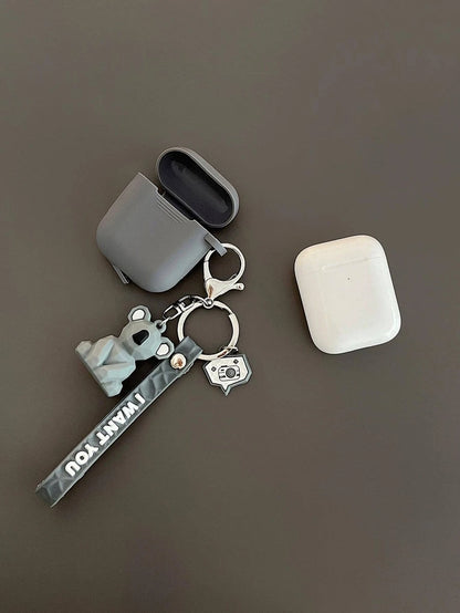 10743 2t-008 Estuche compatible con Airpods con colgante Koala