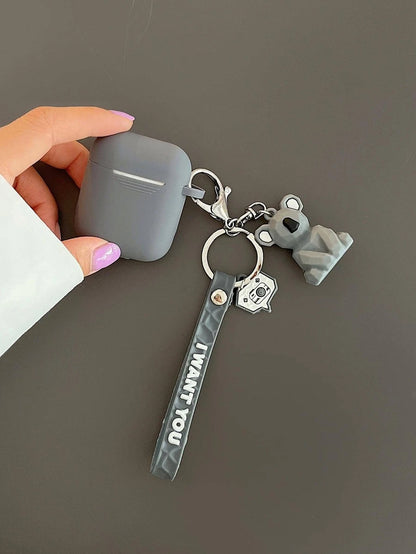 10743 2t-008 Estuche compatible con Airpods con colgante Koala