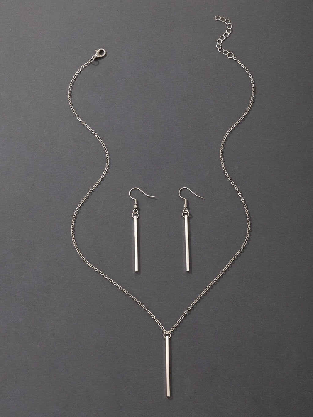 7343 b03-12 Tres piezas Set joya con diseño geométrico