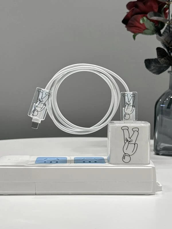 7469 2t-011 Set 3 piezas Protector de cable de dato & Cabeza de cargador NO INCLUYE CABLE