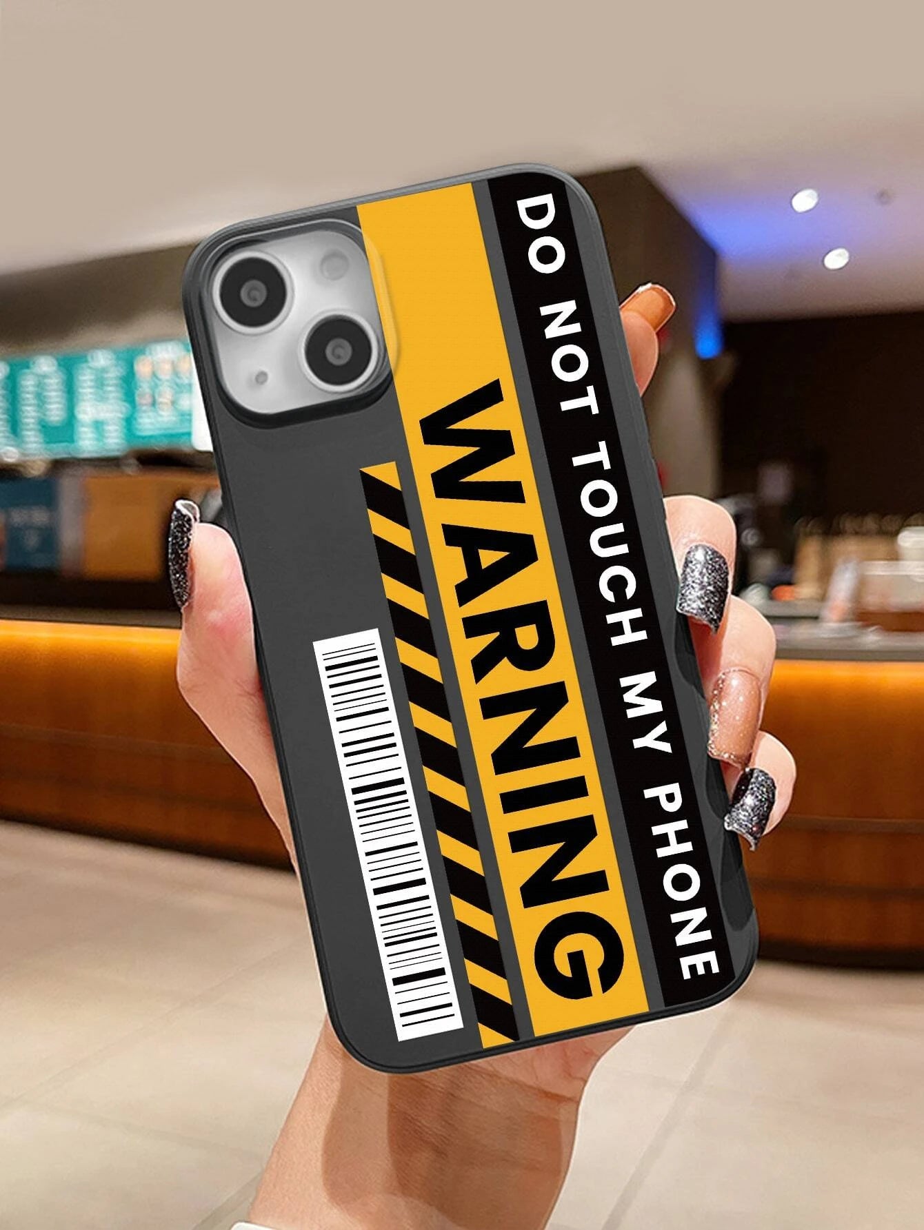 7388 2t-014 Funda para móvil con estampado de letra
