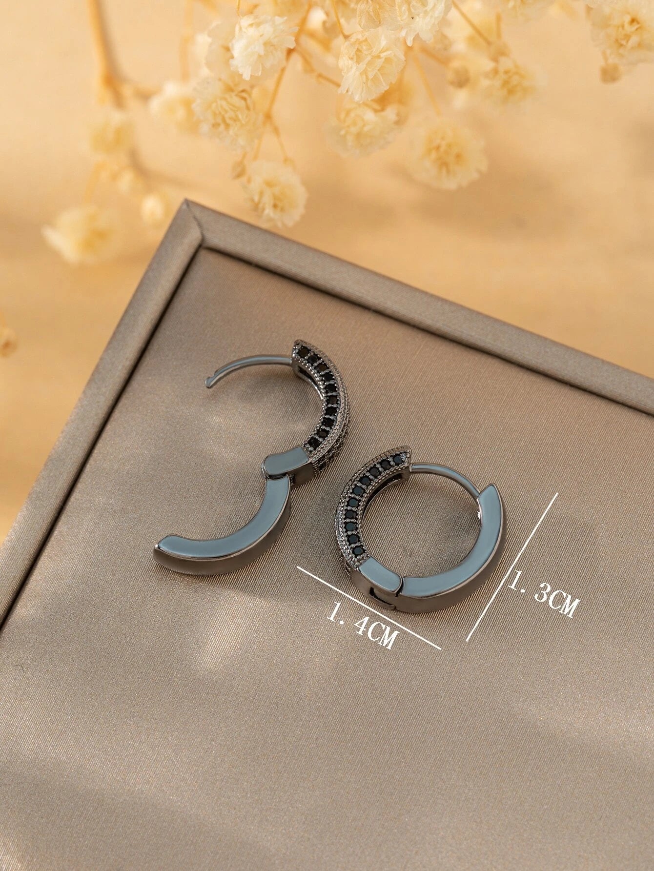 15084 1b-038 Pendientes de Zirconia cúbica 2 Pzas