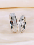 10763 1b-073 2 piezas Anillo pareja con textura