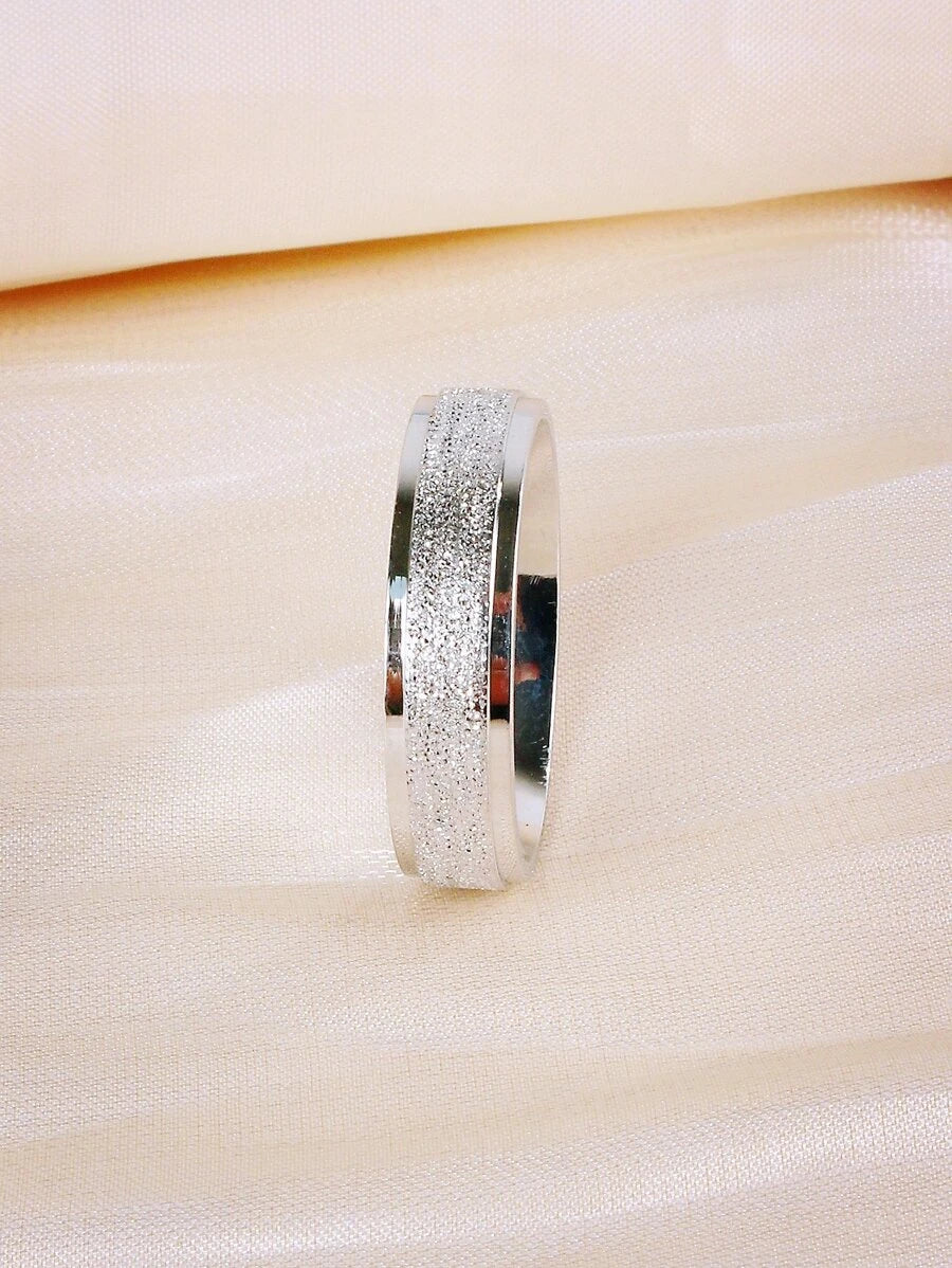 10763 1b-073 2 piezas Anillo pareja con textura