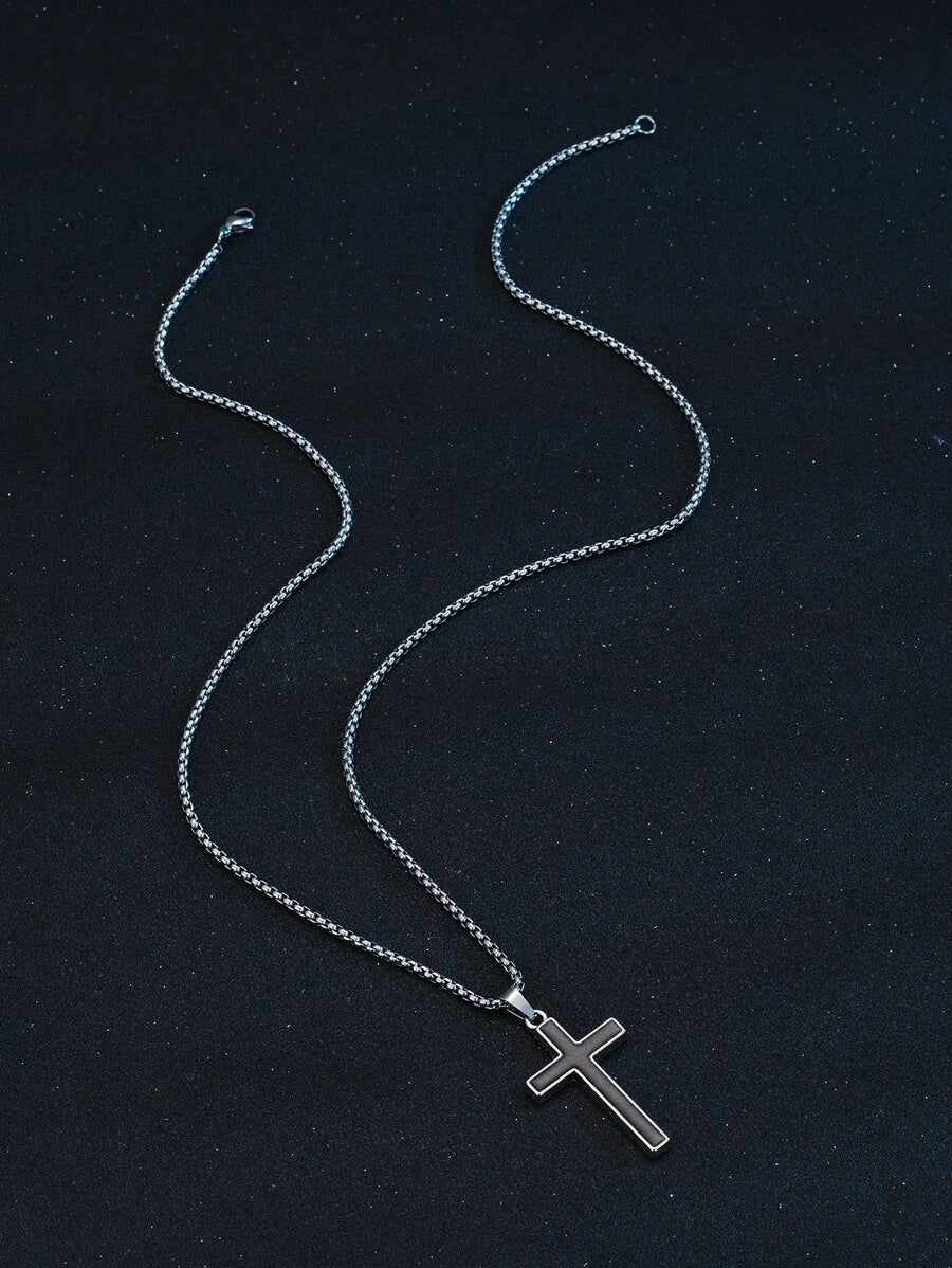 8182 2b-01-13 Hombres Collar accesorio cruzado