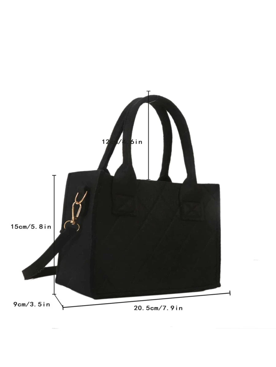 14829 1a-053 Bolso Con Diseño De Diamante En Relieve De Color Sólido