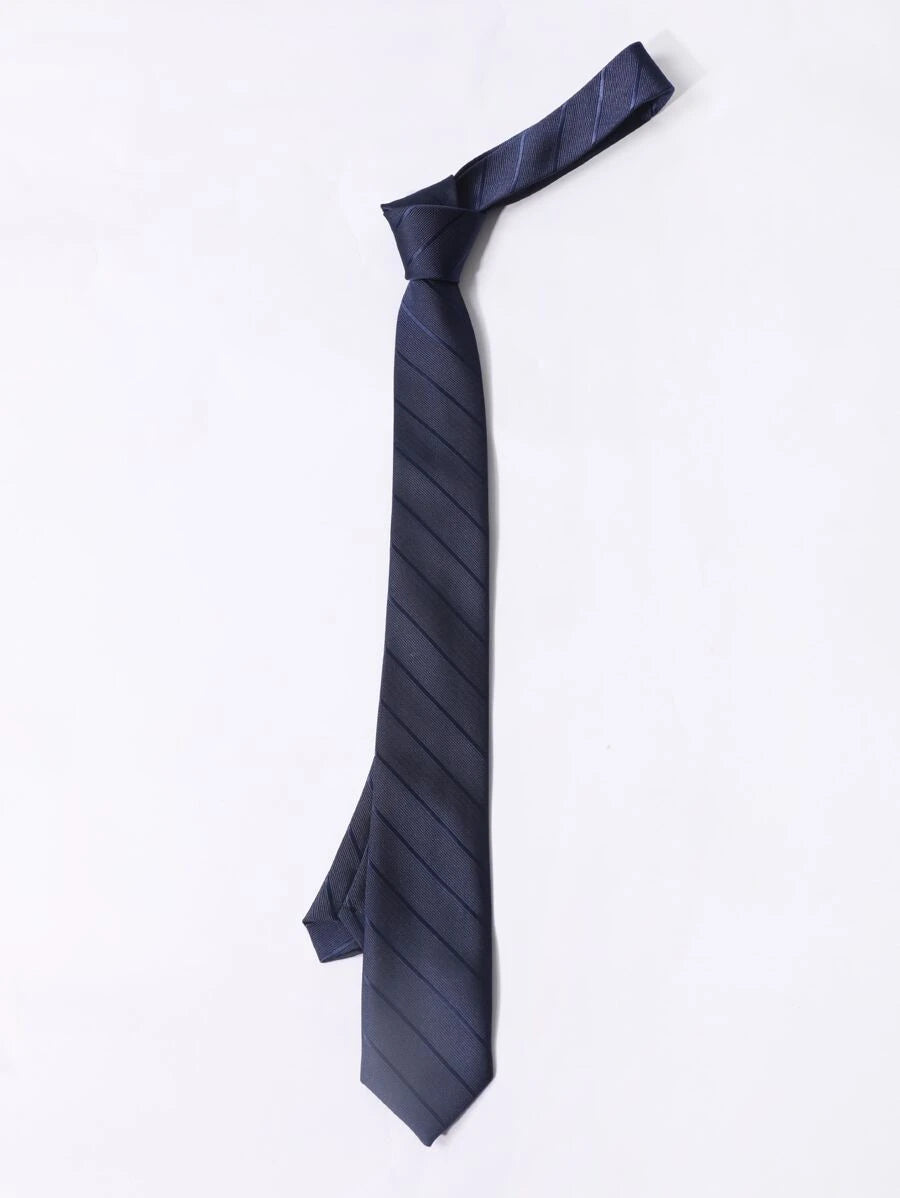 9397 1a-102 Corbata con patrón de rayas con cordón