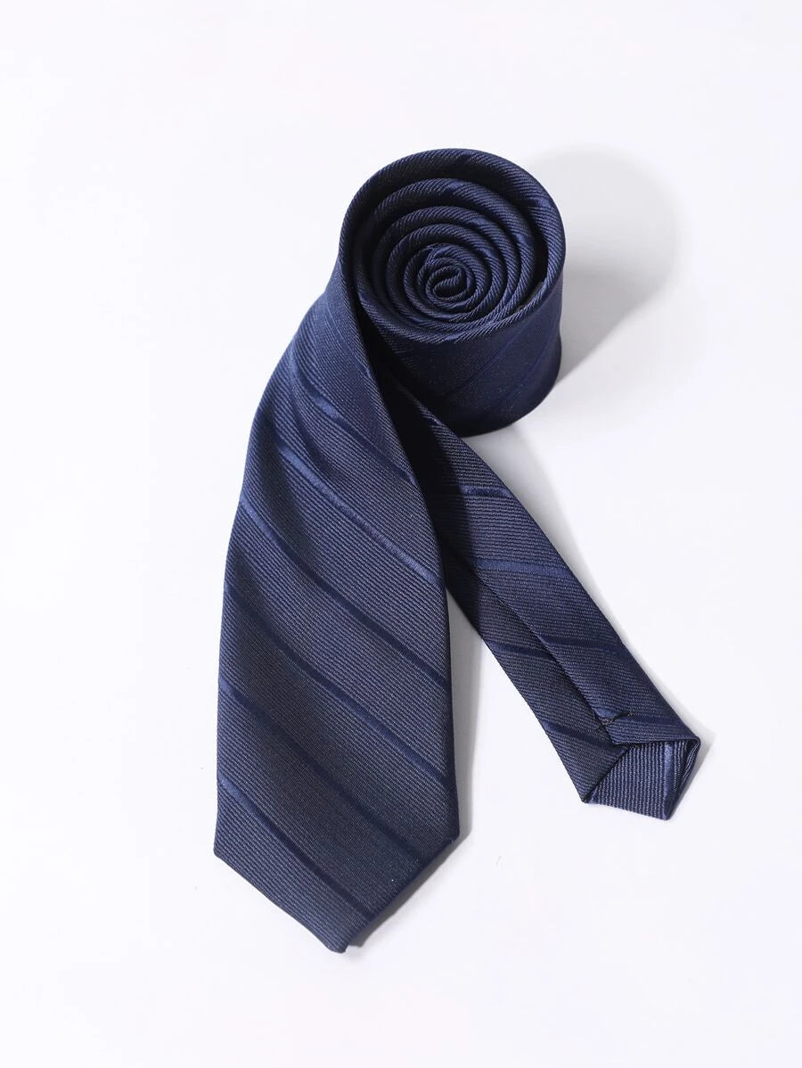 9397 1a-102 Corbata con patrón de rayas con cordón