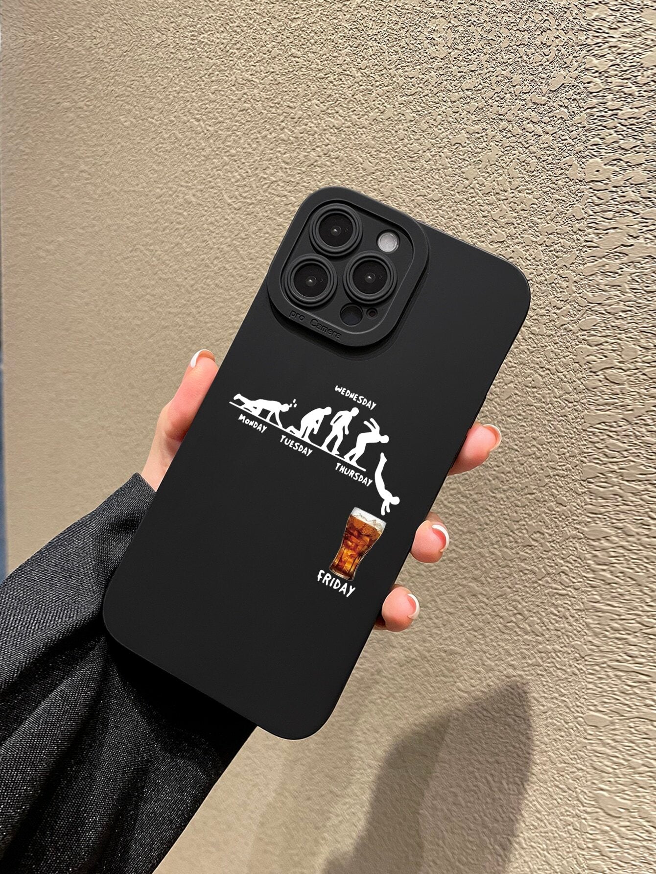 5527 2t-014 Funda para móvil gracioso con estampado de figura