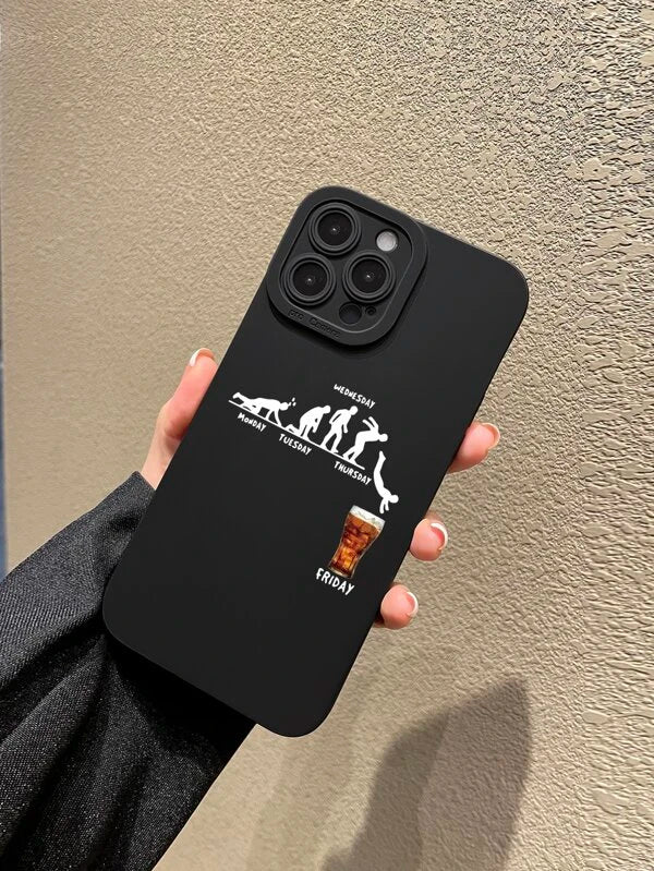 5265 2t-014 Funda para móvil gracioso con estampado de figura
