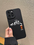 5527 2t-014 Funda para móvil gracioso con estampado de figura