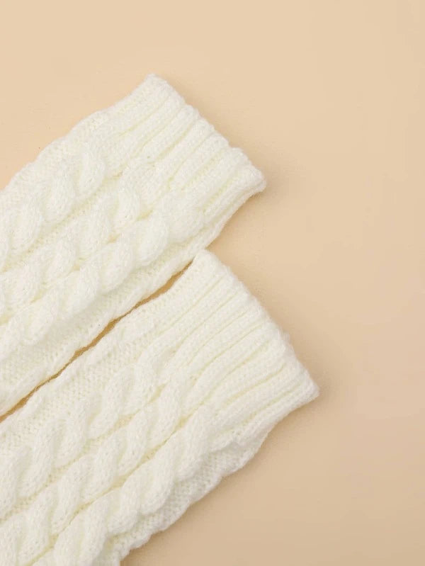 7331 1a-045 Guantes Cortos Sin Dedos Blancos Full Twist