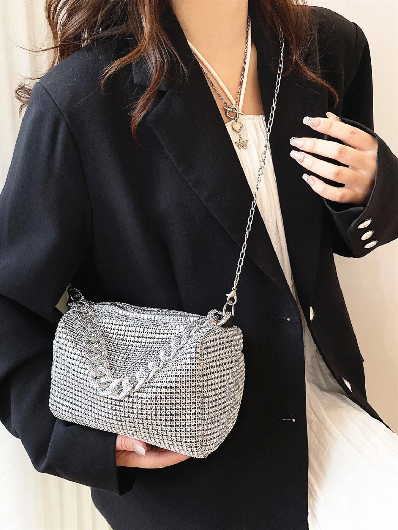 6196 a11-01 Bolso Glamoroso brillante